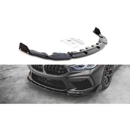 Maxton Design-Lame Du Pare-Chocs Avant V.1 + Ailerons BMW M8 Gran Coupe F93 