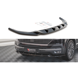 Maxton Design-Lame Du Pare-Chocs Avant V.2 Volkswagen T6 Facelift 