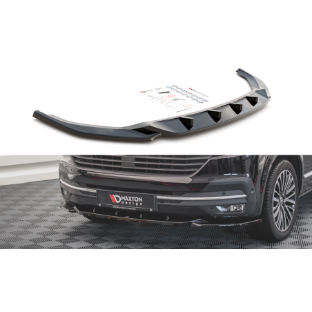 Maxton Design-Lame Du Pare-Chocs Avant V.2 Volkswagen T6 Facelift 