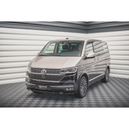 Maxton Design-Lame Du Pare-Chocs Avant V.2 Volkswagen T6 Facelift 