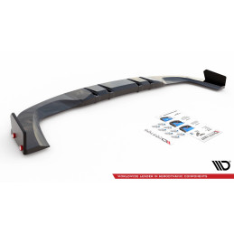 Maxton Design-Central Arriere Splitter + Flaps Mercedes-AMG A 45 S Aero Pack W177 