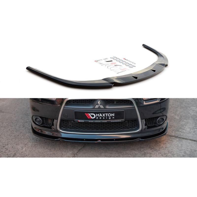 Maxton Design-Lame Du Pare-Chocs Avant Mitsubishi Lancer Sportback Mk8 