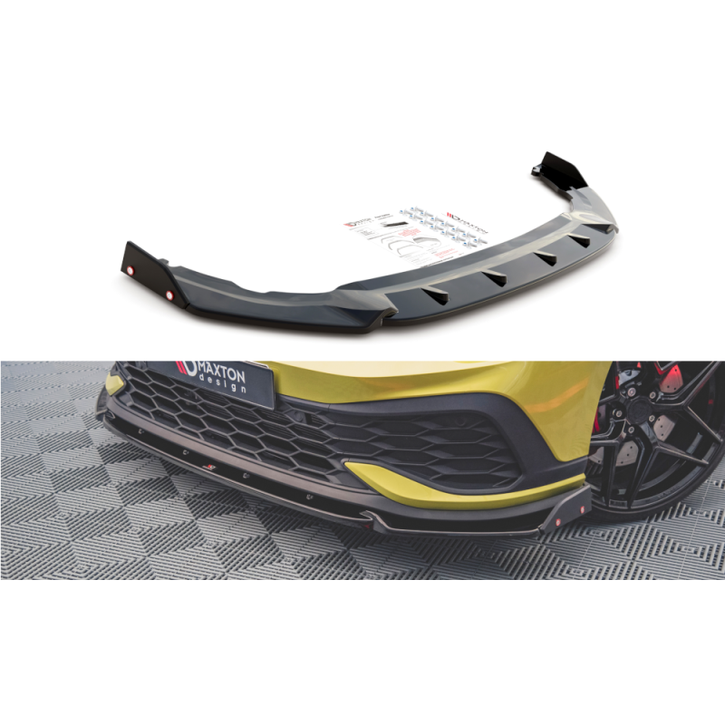 Maxton Design-Lame Du Pare-Chocs Avant V.1 + Ailerons Volkswagen Golf 8 GTI Clubsport Maxton Design-Lame Du Pare-Chocs Avant V.1 + Ailerons Volkswagen Golf 8 GTI Clubsport