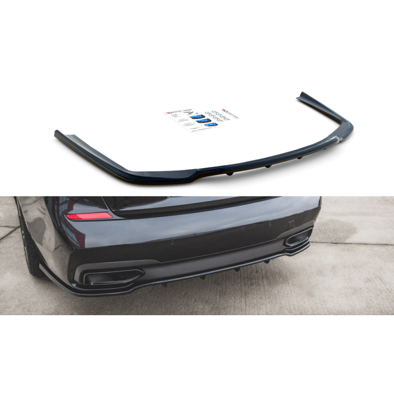 Maxton Design-Central Arriere Splitter (avec une barre verticale) BMW 7 M-Pack G11 Maxton Design-Central Arriere Splitter (avec une barre verticale) BMW 7 M-Pack G11