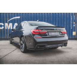 Maxton Design-Central Arriere Splitter (avec une barre verticale) BMW 7 M-Pack G11 