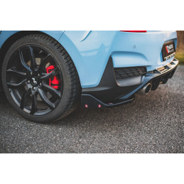Maxton Design-Lames De Pare-Chocs Arrière Latérales V.7 + Ailerons Hyundai I30 N Mk3 Hatchback 