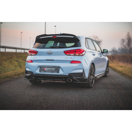 Maxton Design-Lames De Pare-Chocs Arrière Latérales V.7 + Ailerons Hyundai I30 N Mk3 Hatchback 
