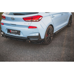 Maxton Design-Lames De Pare-Chocs Arrière Latérales V.7 + Ailerons Hyundai I30 N Mk3 Hatchback 