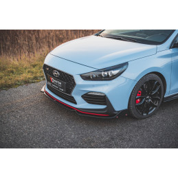 Maxton Design-Lame Du Pare-Chocs Avant V.6 + Ailerons Hyundai I30 N Mk3 Hatchback/Fastback 