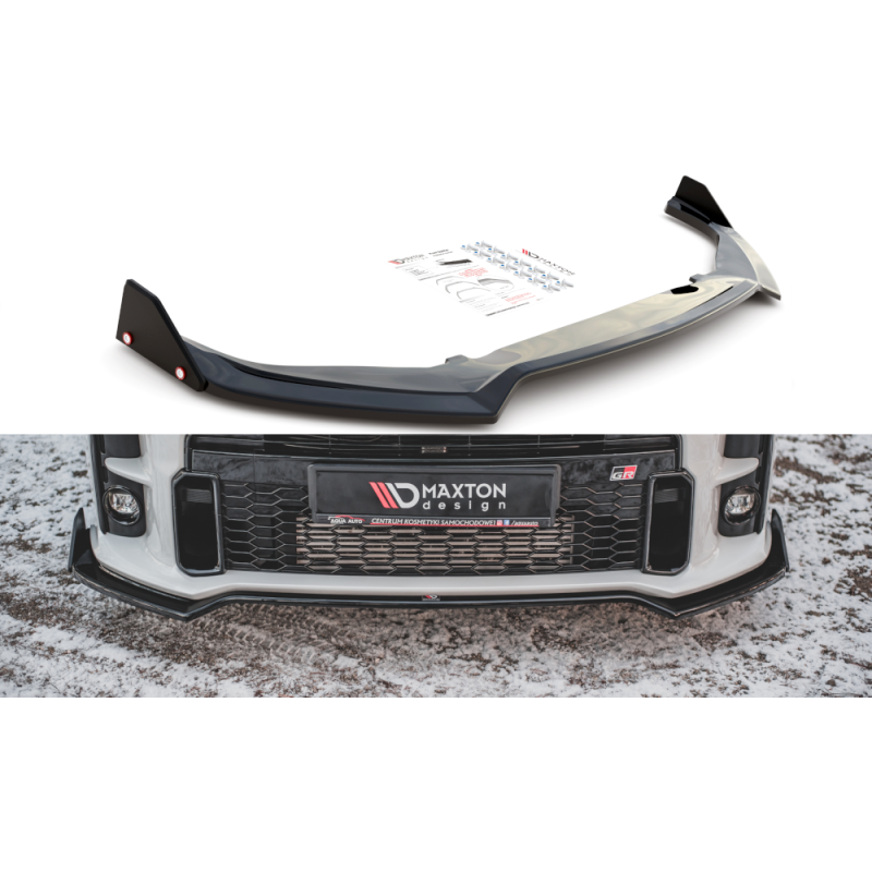 Maxton Design-Lame Du Pare-Chocs Avant V.3 + Ailerons Toyota GR Yaris Mk4 Maxton Design-Lame Du Pare-Chocs Avant V.3 + Ailerons Toyota GR Yaris Mk4
