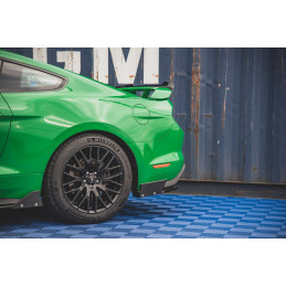 Maxton Design-Lames De Pare-Chocs Arrière Latérales V.1 + Ailerons Ford Mustang GT Mk6 Facelift 