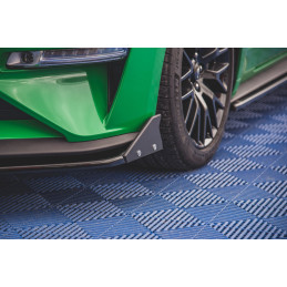 Maxton Design-Lame Du Pare-Chocs Avant V.1 + Ailerons Ford Mustang GT 
