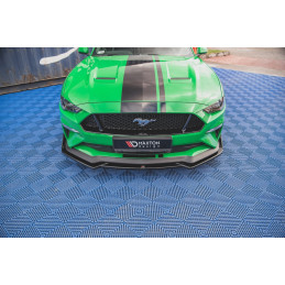 Maxton Design-Lame Du Pare-Chocs Avant V.1 + Ailerons Ford Mustang GT 