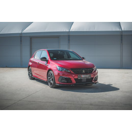 Maxton Design-Lame Du Pare-Chocs Avant V.2 Peugeot 308 GT Mk2 Facelift 