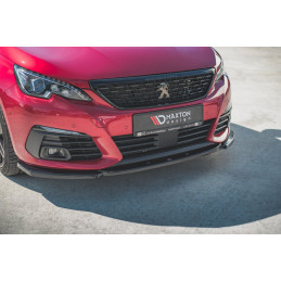 Maxton Design-Lame Du Pare-Chocs Avant V.2 Peugeot 308 GT Mk2 Facelift 