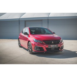 Maxton Design-Lame Du Pare-Chocs Avant V.1 Peugeot 308 GT Mk2 Facelift 