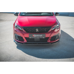 Maxton Design-Lame Du Pare-Chocs Avant V.1 Peugeot 308 GT Mk2 Facelift 