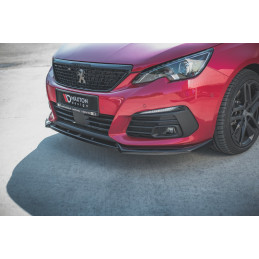 Maxton Design-Lame Du Pare-Chocs Avant V.1 Peugeot 308 GT Mk2 Facelift 