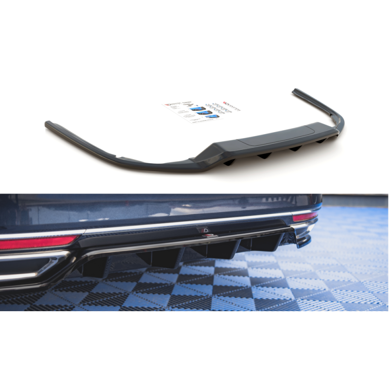 Maxton Design-Central Arriere Splitter (avec une barre verticale) Volkswagen Passat B8 Maxton Design-Central Arriere Splitter (avec une barre verticale) Volkswagen Passat B8