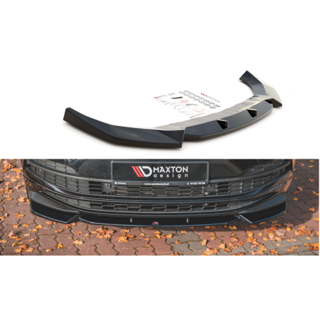 Maxton Design-Lame Du Pare-Chocs Avant Skoda Karoq Sportline 