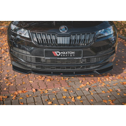 Maxton Design-Lame Du Pare-Chocs Avant Skoda Karoq Sportline 