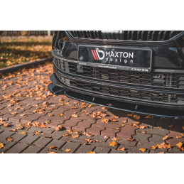 Maxton Design-Lame Du Pare-Chocs Avant Skoda Karoq Sportline 