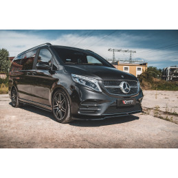 Maxton Design-Lame Du Pare-Chocs Avant V.4 Mercedes-Benz V-Class AMG-Line W447 Facelift 