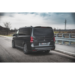 Maxton Design-Lames De Pare-Chocs Arrière Latérales V.2 Mercedes-Benz V-Class AMG-Line W447 Facelift 