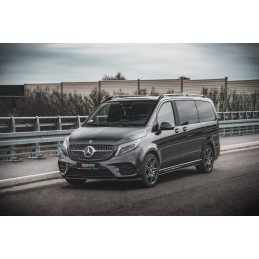 Maxton Design-Lame Du Pare-Chocs Avant V.1 Mercedes-Benz V-Class AMG-Line W447 Facelift 