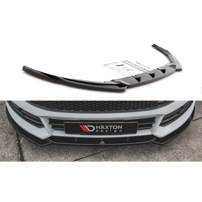 Maxton Design-Lame Du Pare-Chocs Avant V.5 Ford Focus ST Mk3 Facelift 