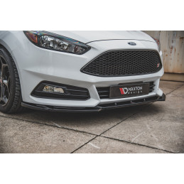Maxton Design-Lame Du Pare-Chocs Avant V.5 Ford Focus ST Mk3 Facelift 