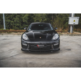Maxton Design-Lame Du Pare-Chocs Avant V.1 Porsche Panamera Turbo 970 Facelift 