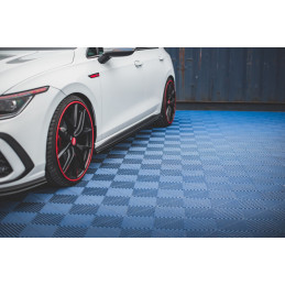 Maxton Design-Rajouts Des Bas De Caisse Volkswagen Golf 8 GTI / GTI Clubsport / R-Line 