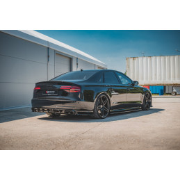 Maxton Design-Lames De Pare-Chocs Arrière Latérales V.2 Audi S8 D4 Facelift 