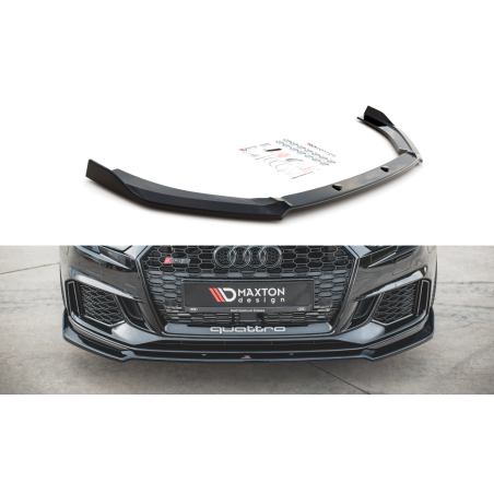 Maxton Design-Lame Du Pare-Chocs Avant V.3 Audi RS3 8V FL Sportback 