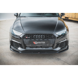 Maxton Design-Lame Du Pare-Chocs Avant V.3 Audi RS3 8V FL Sportback 