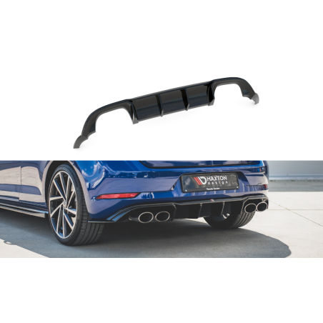 Maxton Design-Diffuseur Arrière Complet V.3 VW Golf 7 R Facelift 