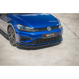 Maxton Design-Lame Du Pare-Chocs Avant V.9 VW Golf 7 R / R-Line Facelift 