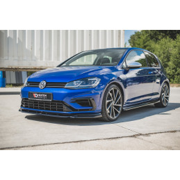 Maxton Design-Lame Du Pare-Chocs Avant V.9 VW Golf 7 R / R-Line Facelift 