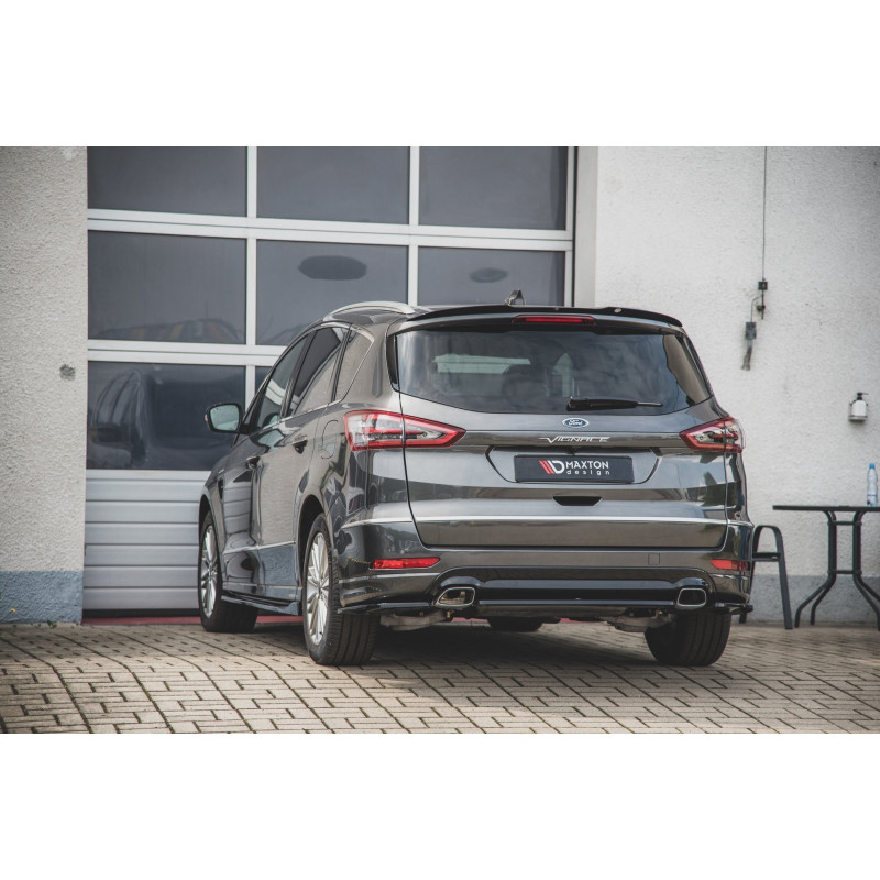Lames Latérales Arrière Maxton Design Pour Ford S-Max Titanium Mk1 FL - Noir, Neuf