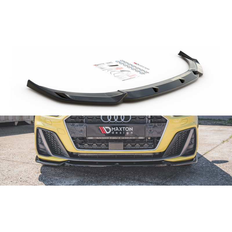 Maxton Design-Lame Du Pare-Chocs Avant V.3 Audi A1 S-Line GB Maxton Design-Lame Du Pare-Chocs Avant V.3 Audi A1 S-Line GB