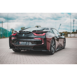 Maxton Design-Central Arriere Splitter (avec une barre verticale) BMW i8 