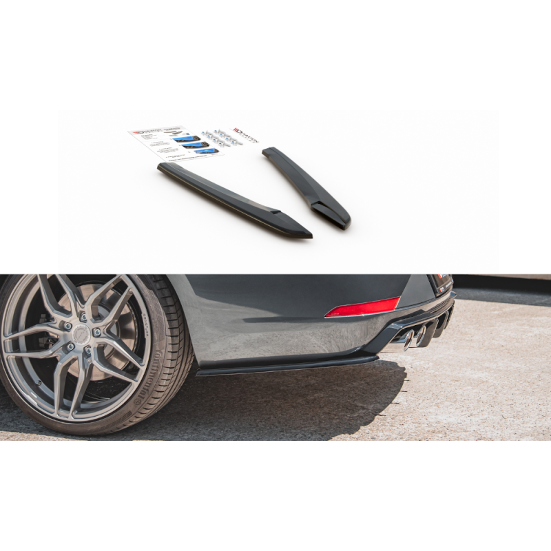Maxton Design-Lames De Pare-Chocs Arrière Latérales V.2 Seat Leon Cupra Mk3 FL Sportstourer 