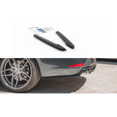 Maxton Design-Lames De Pare-Chocs Arrière Latérales V.2 Seat Leon Cupra Mk3 FL Sportstourer 