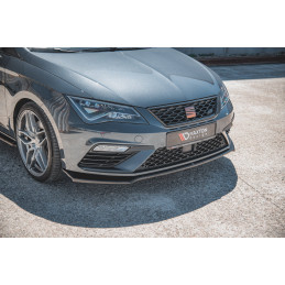 Maxton Design-Lame Du Pare-Chocs Avant V.7 Seat Leon Cupra / FR Mk3 FL 