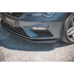 Maxton Design-Lame Du Pare-Chocs Avant V.7 Seat Leon Cupra / FR Mk3 FL 