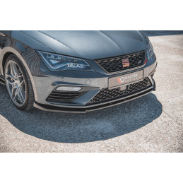 Maxton Design-Lame Du Pare-Chocs Avant V.6 Seat Leon Cupra / FR Mk3 FL 