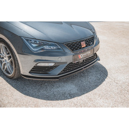 Maxton Design-Lame Du Pare-Chocs Avant V.4 Seat Leon Cupra / FR Mk3 FL 