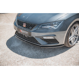 Maxton Design-Lame Du Pare-Chocs Avant V.4 Seat Leon Cupra / FR Mk3 FL 