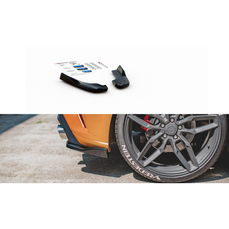 Maxton Design-Lames De Pare-Chocs Arrière Latérales V.3 Ford Focus ST Mk4 Maxton Design-Lames De Pare-Chocs Arrière Latérales V.3 Ford Focus ST Mk4